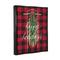Stupell Industries Happy Holidays Tartan Sled Framed Floater Canvas Wall Art
